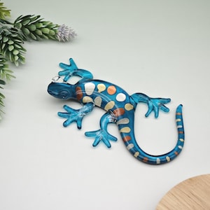 Mundgeblasene Glas-Eidechse-Glaseidechse Sammlerstück-Handgefertigte Eidechsenskulptur-Einzigartige Glaseidechse-Neujahrsgeschenk, Weihnachtsgeschenk