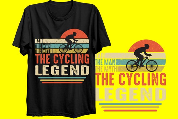 Mens Bike Cyclist Gift | Cat Dad Man Myth Cycling Legend T-Shirt Mens Bike Cyclist Gift | Cat Dad Man Myth Cycling Legend T-Shirt