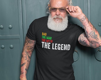 Dad The Man The Myth The Legend (colour) Shirt Men , Vintage Dad T-shirt, Father's Day Gift for a legend Dad Unisex Tee