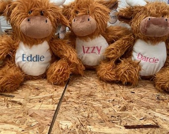 Personalised Mumbles Zippie Highland Cow