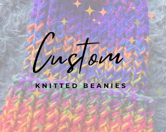 Custom made knitted beanies