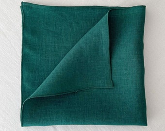 Servilletas de mesa de lino lavado con bordes de puntada, decoración de mesa minimalista, servilletas de tela suave, decoración de mesa de cena