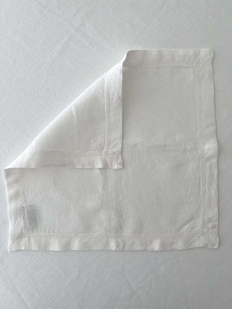 Linen Notes Hemstitch Napkins