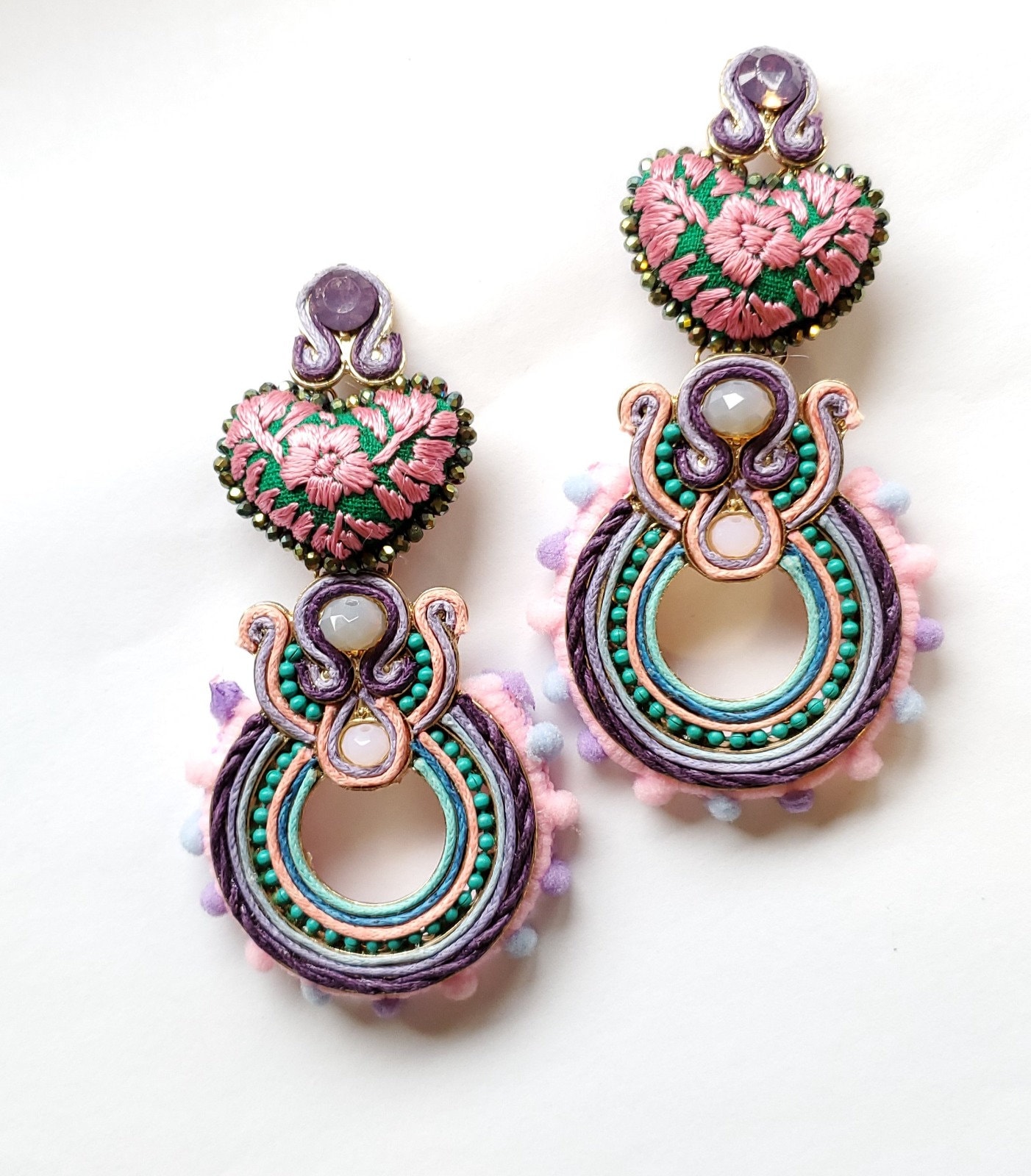 Handmade mexican earrings Etsy