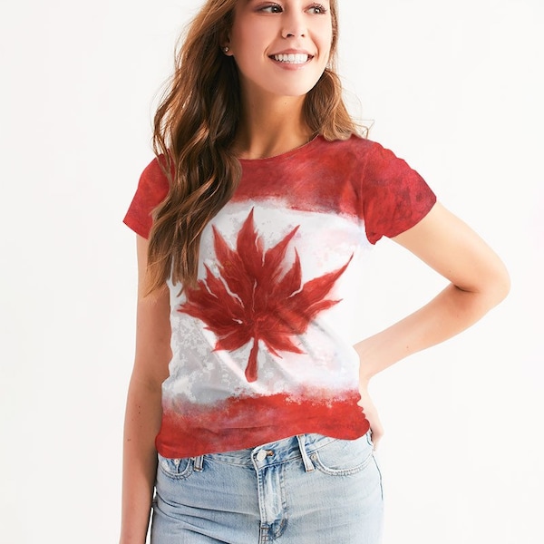 Canada Flag Shirt | Canada Women's Tee | Canada Shirt | Canada Copa America 2024 Shirt | Canada Copa America | Canada Soccer Jersey