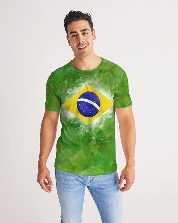 Brazil Flag Shirt Men | Brazil Soccer Shirt | Brazilian Flag T Shirt | Brazil Pride Shirt | Brazil Football Fan Shirt