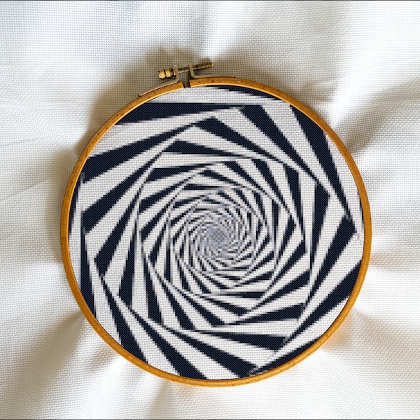 Cross Stitch Pattern Optical Illusion Etsy