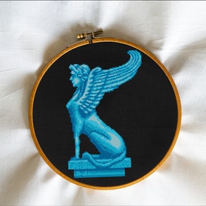 Griffin, Gryphone, Mythical creature, Bird, Dragon, wood, forest, magical, fauna  - Modern Cross Stitch, Wall Art, X stitch pattern