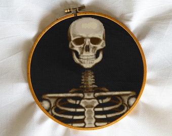 Love X stitch pattern Medic Anatomy Doctor Romantic Skeleton Modern Cross Stitch Hands Autopsy Bones of Love Wall Art Tatoo