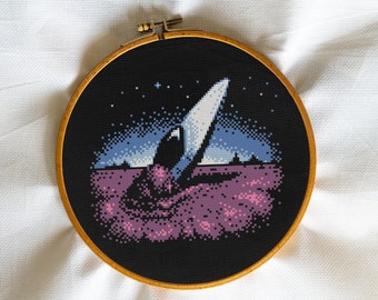 UFO Crash site, I want to believe, The truth is out there, Xfiles, UFO, Aliens, Mystery - Modern Cross Stitch, Wall Art, X stitch pattern