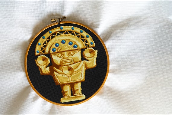 Inca Golden Statuette Peruan Inca Empire Machu Picchu - Etsy