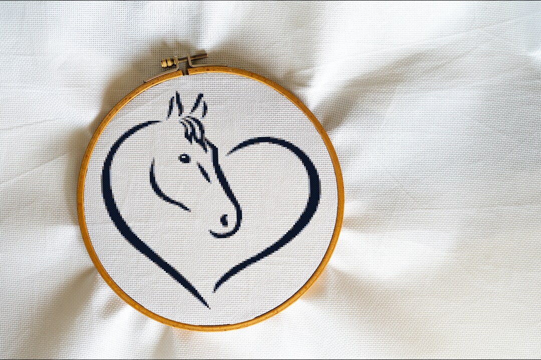 Heart Horse, Minimalism, Head, Love, Mascot, Tattoo, Stencil, Animals ...
