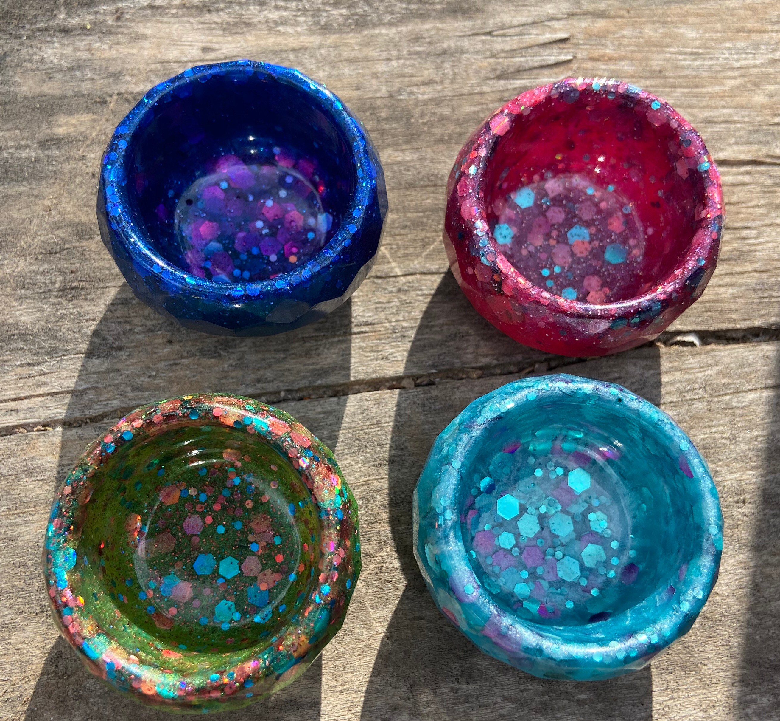Mini Resin Bowls sold as single or in sets up to 8 and Etsy