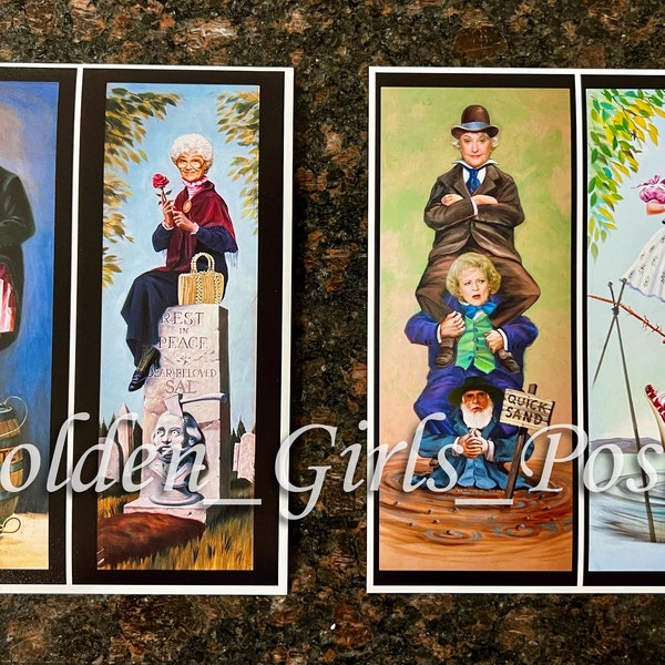 The Golden Girls Haunted Mansion Stretching Room Portraits (8x10 Set)