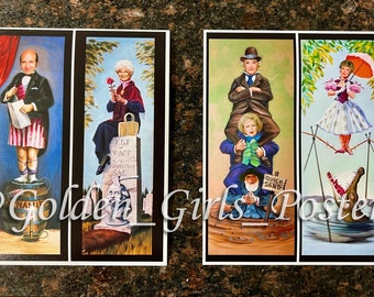 The Golden Girls Haunted Mansion Stretching Room Portraits (8x10 Set)