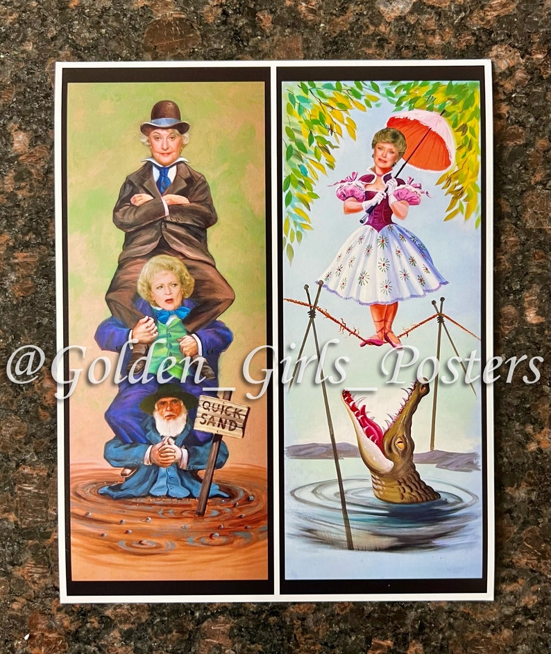 The Golden Girls Haunted Mansion Stretching Room Portraits Ensemble 8x10 image 3