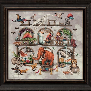 Museum After Midnight - Lola Crow Cross Stitch Along Pattern - PDF Instant Download