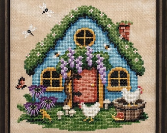 Cottage Cross Stitch Pattern - PDF Instant Download