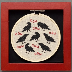 Cross Stitch Pattern - Crow Sampler - PDF Instant Download