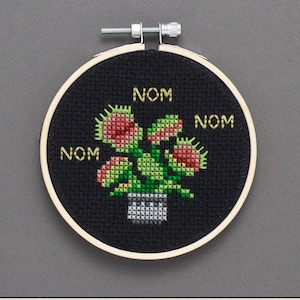 Cross Stitch Pattern - Venus Fly Trap - PDF Instant Download