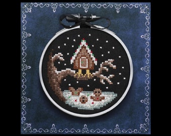 Baba Yaga Hut Christmas Ornament Cross Stitch Patterns - PDF Instant Download