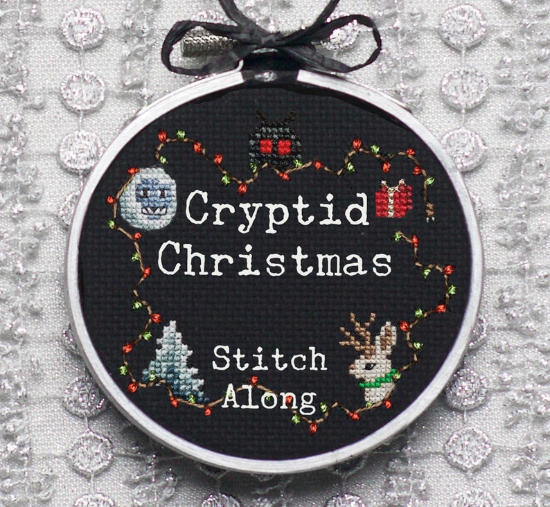 Cryptid Christmas Stitch Along Cross Stitch Pattern PDF - Etsy