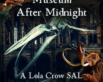 Museo dopo mezzanotte - Schema per punto croce da cucire insieme - Download immediato in PDF