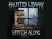 Haunted Library Halloween Stitch Along SAL, Cross Stitch Pattern - PDF Instant Download 