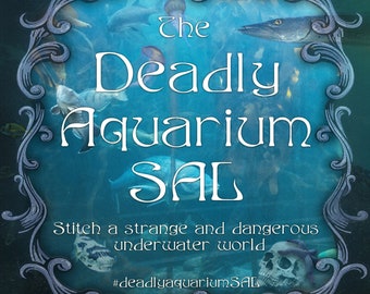 The Deadly Aquarium Stitch Along SAL, Cross Stitch Pattern - PDF Instant Download