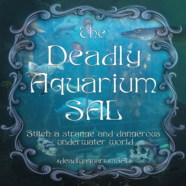 The Deadly Aquarium Stitch Along SAL, Cross Stitch Pattern - PDF Instant Download