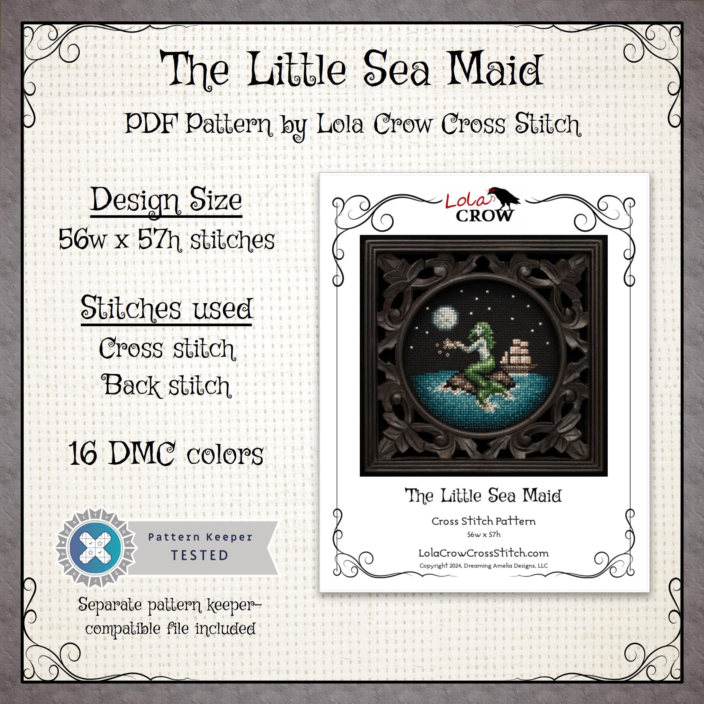 Mermaid Cross Stitch Pattern - PDF Instant Download - Etsy