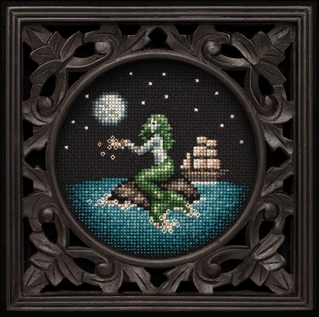 Mermaid Cross Stitch Pattern - PDF Instant Download - Etsy