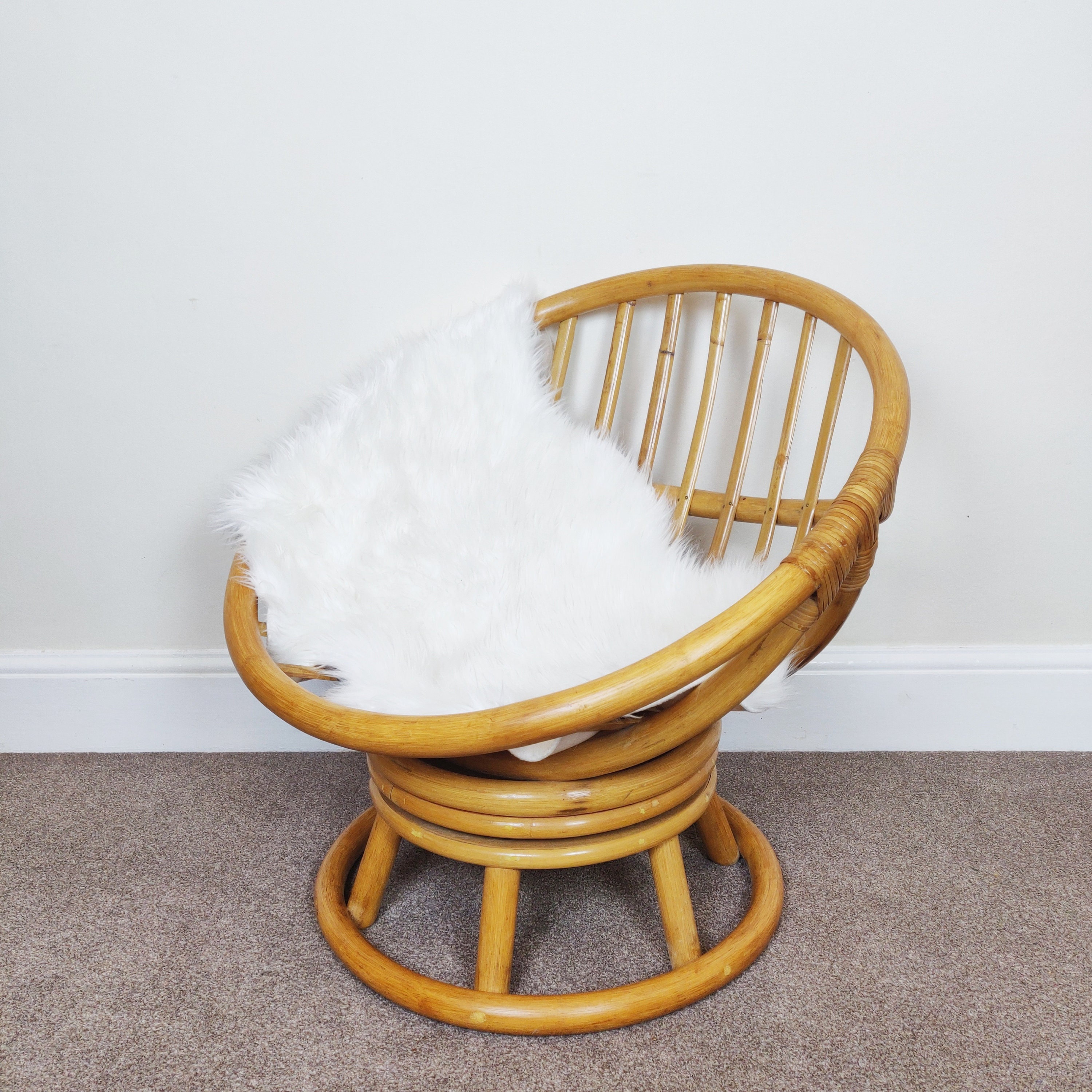 Bamboo cheap moon chair
