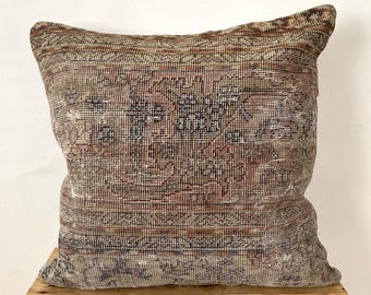 Persian Pillow Cover, 24” X 24” Decorative Pillow, Handmade Pillow, Couch Pillow, Boho Throw Pillow, Sofa Cover, Home Decor, PE-1629