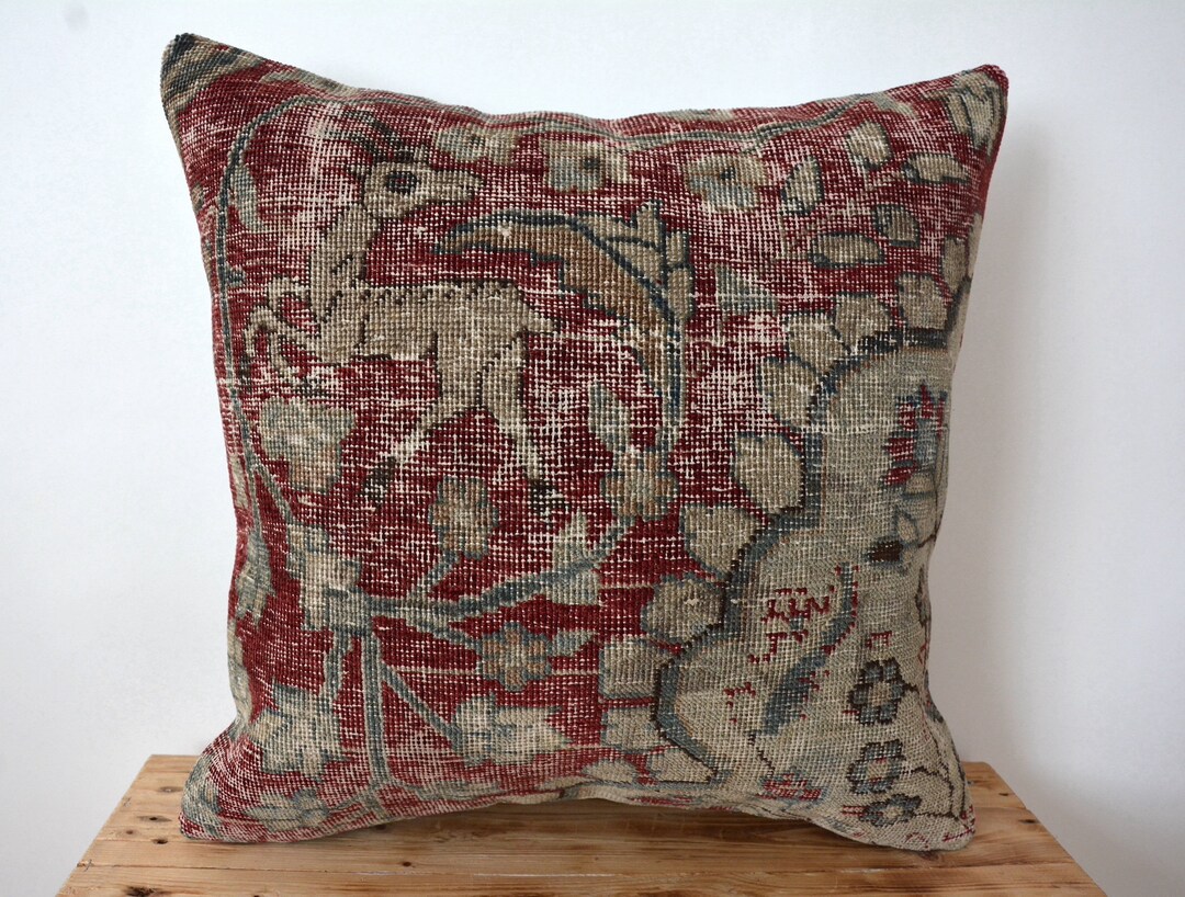 Persian Pillow Cover 20 X 20 Decorative Pillow Handmade Etsy