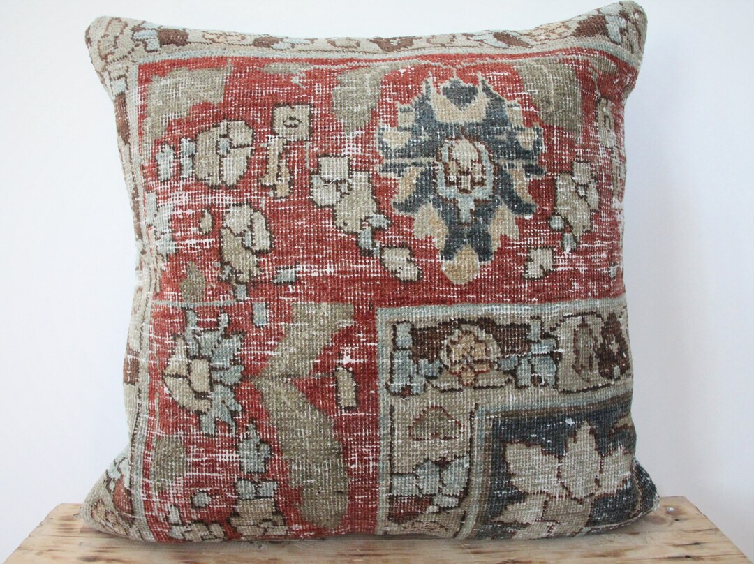 Persian Pillow Cover 20 X 20 Decorative Pillow Handmade Etsy