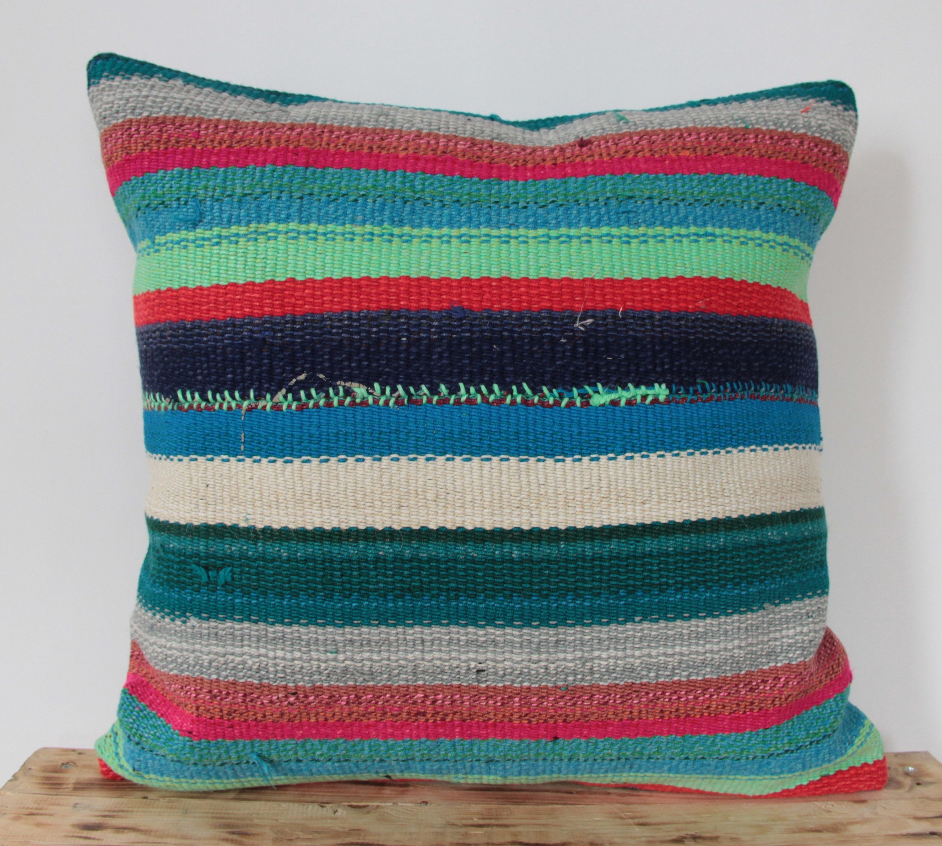 Kilim Pillow 20 X 20 Inches 50 X 50 Cm Turkish Etsy UK