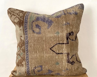 Persian Pillow Cover, 24” X 24” Decorative Pillow, Handmade Pillow, Couch Pillow, Boho Throw Pillow, Sofa Cover, Home Decor, PE-1692