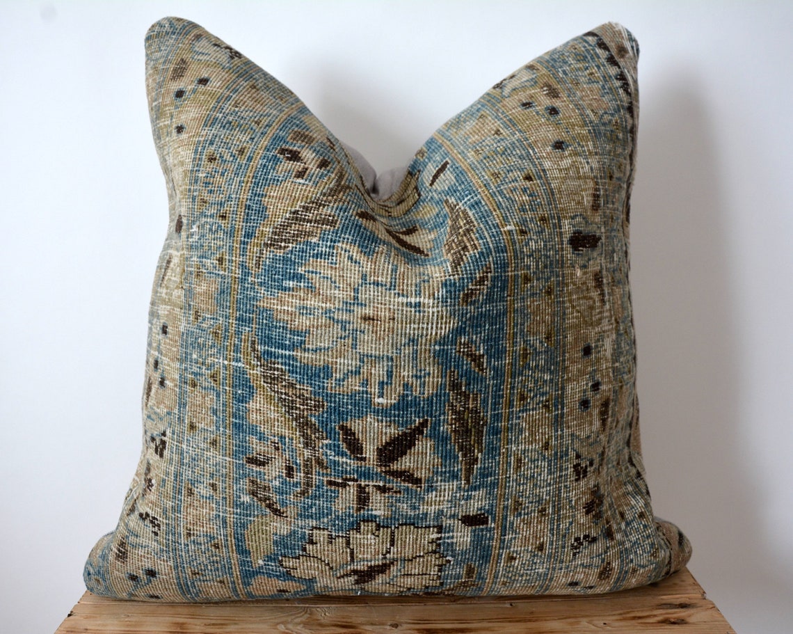 Persian Pillow Cover 24 X 24 Decorative Pillow Handmade Etsy