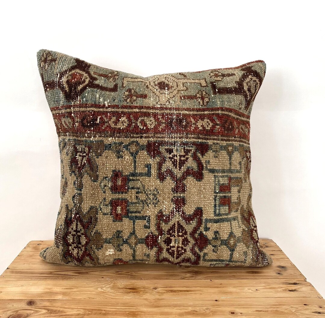 Persian Pillow Cover 20 X 20 Decorative Pillow Handmade Etsy