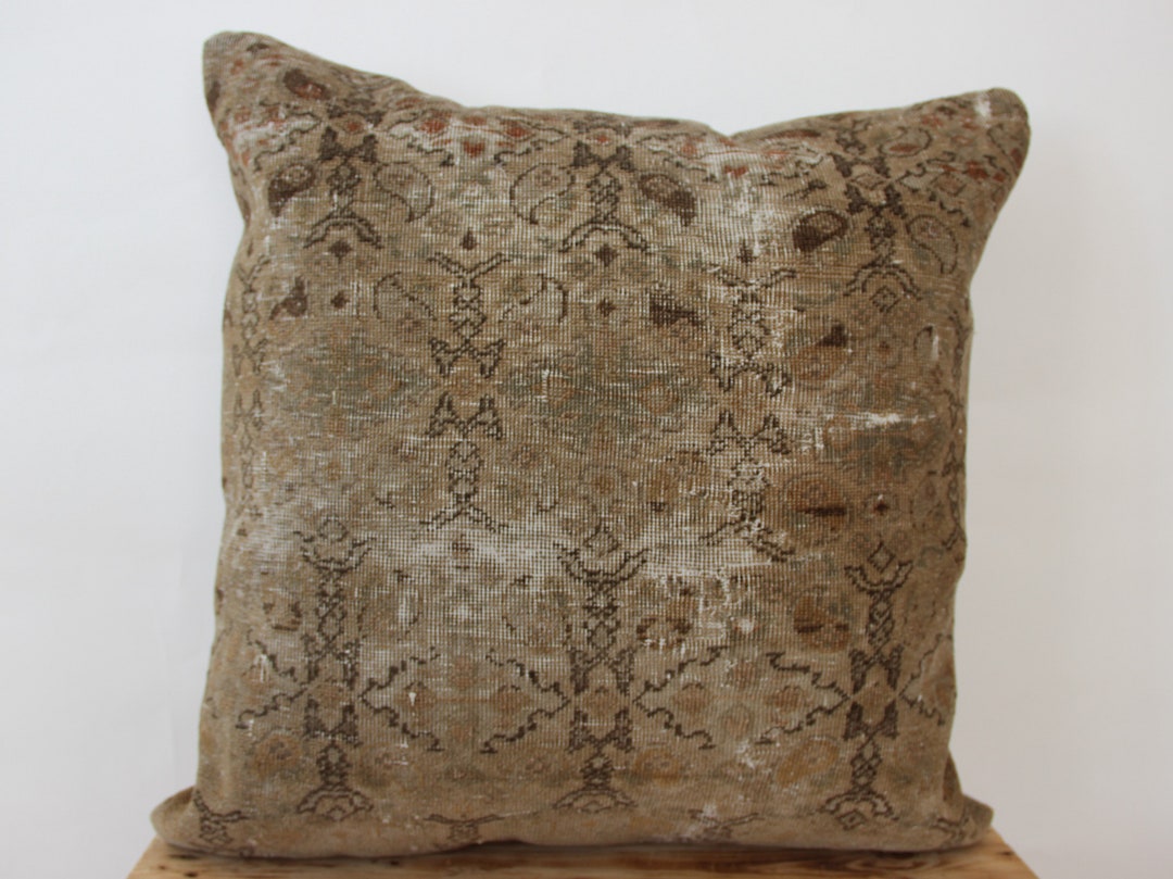 Persian Pillow Cover 24 X 24 Decorative Pillow Handmade Etsy