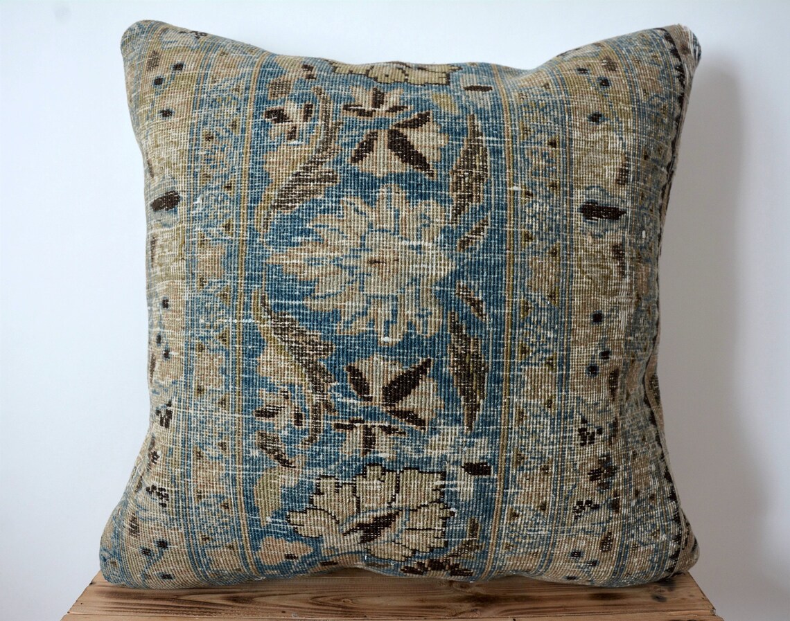 Persian Pillow Cover 24 X 24 Decorative Pillow Handmade Etsy