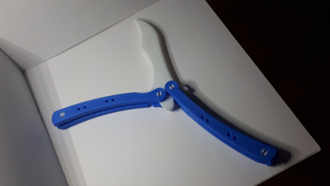 Butterfly Knife Prop Etsy