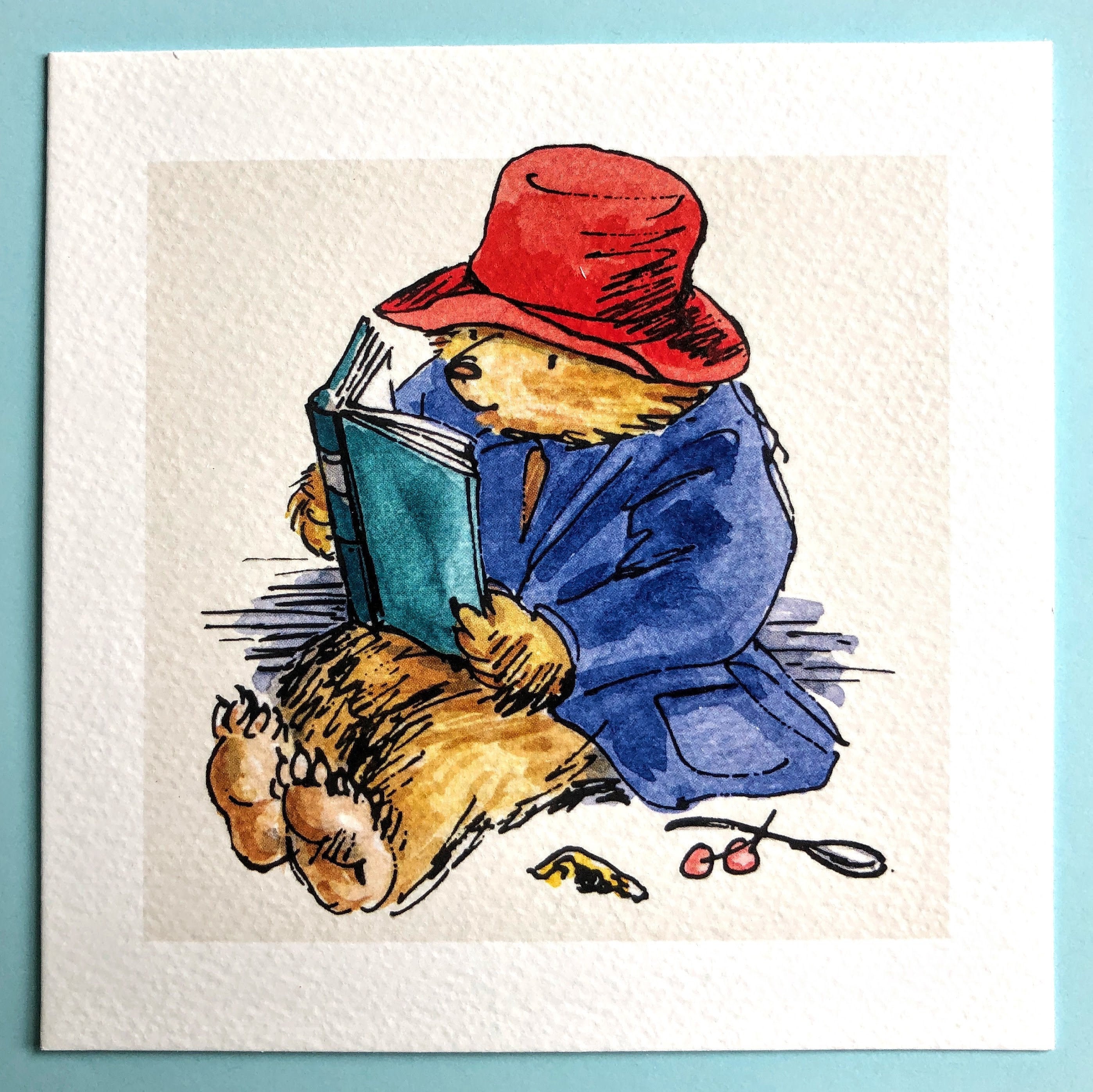 Paddington's メモリアル　プレート　1989年 Paddington Bear Greetings Card – Vintage Peggy Fortnum