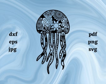 Download Jellyfish Mandala Etsy