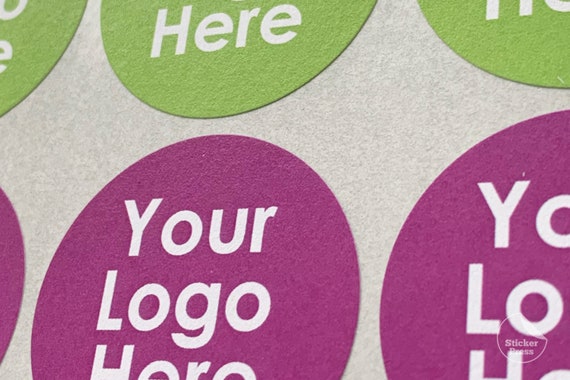 Custom Logo Sticker, 5 Sticker Sheets, Round Logo Stickers, Logo Stickers,  Custom Business Label, Business Logo Stickers, Personalized Label 