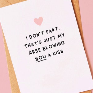Rude, funny anniversary, valentines day card for husband, wife, boyfriend, girlfriend or valentine - Couple humour for him or her