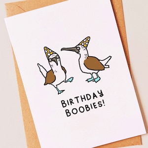 Tits Your Birthday PRINTABLE Greeting Card, 5x7, Digital, Cardstock, Boobs,  Breasts, Nipples, Happy Birthday, Illustration, Envelope 