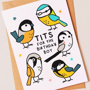 Birdwatching gift - Funny birdwatcher birthday card for him, best friend, boyfriend, husband, brother, dad, grandad or uncle