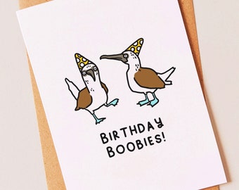 Carte d'anniversaire ornithologique drôle et grossière pour votre meilleur ami, petit ami, mari, frère, père, grand-père ou oncle